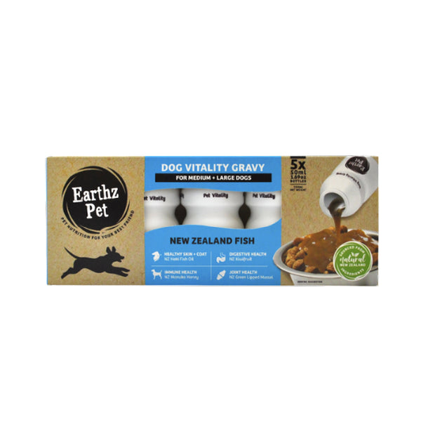 Earthz Pet New Zealand Fish Dog Vitality Gravy Medium/Large Dog