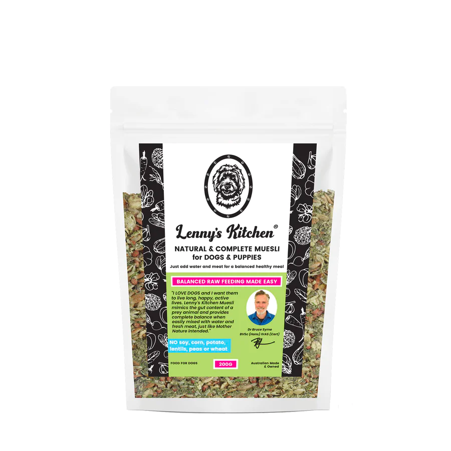 Lenny&#39;s Kitchen Natural &amp; Complete Muesli for Dogs &amp; Puppies, Cats &amp; Kittens.