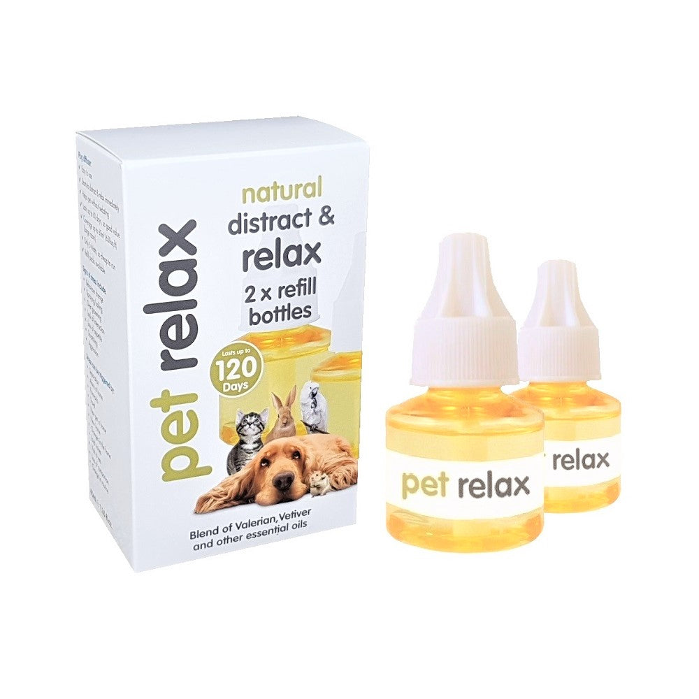 Pet Relax Natural Distract &amp; Relax Diffuser Refills - 2 x 40mL