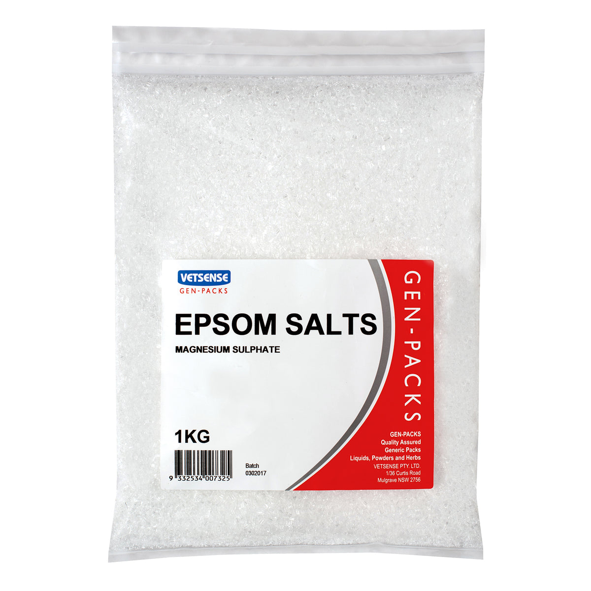 Vetsense Gen Packs Epsom Salts