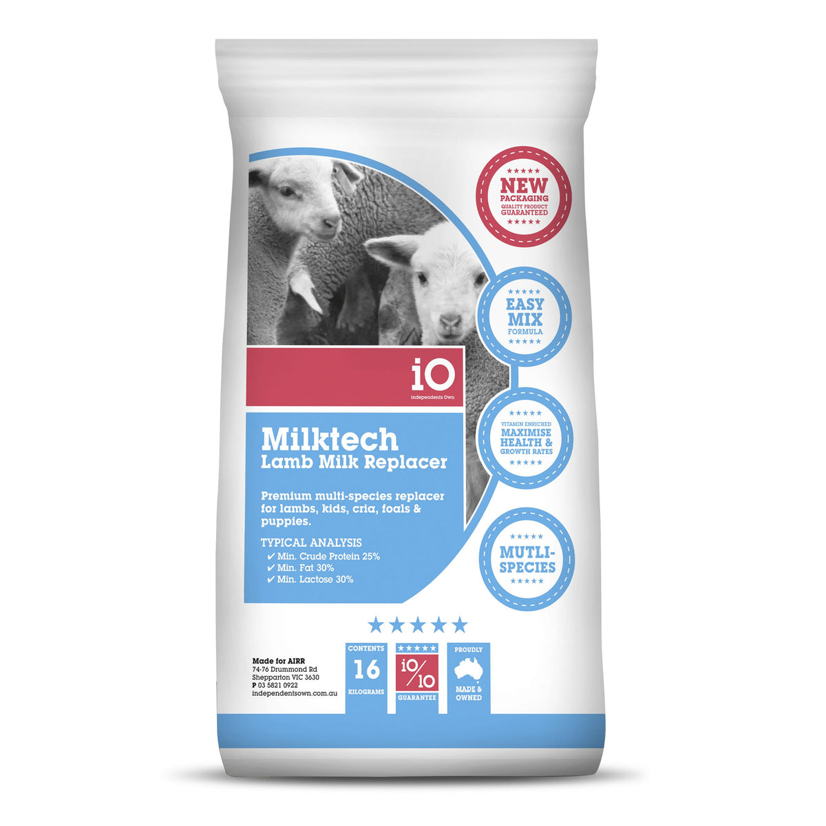 iO Milktech Lamb Milk Replacer 16kg