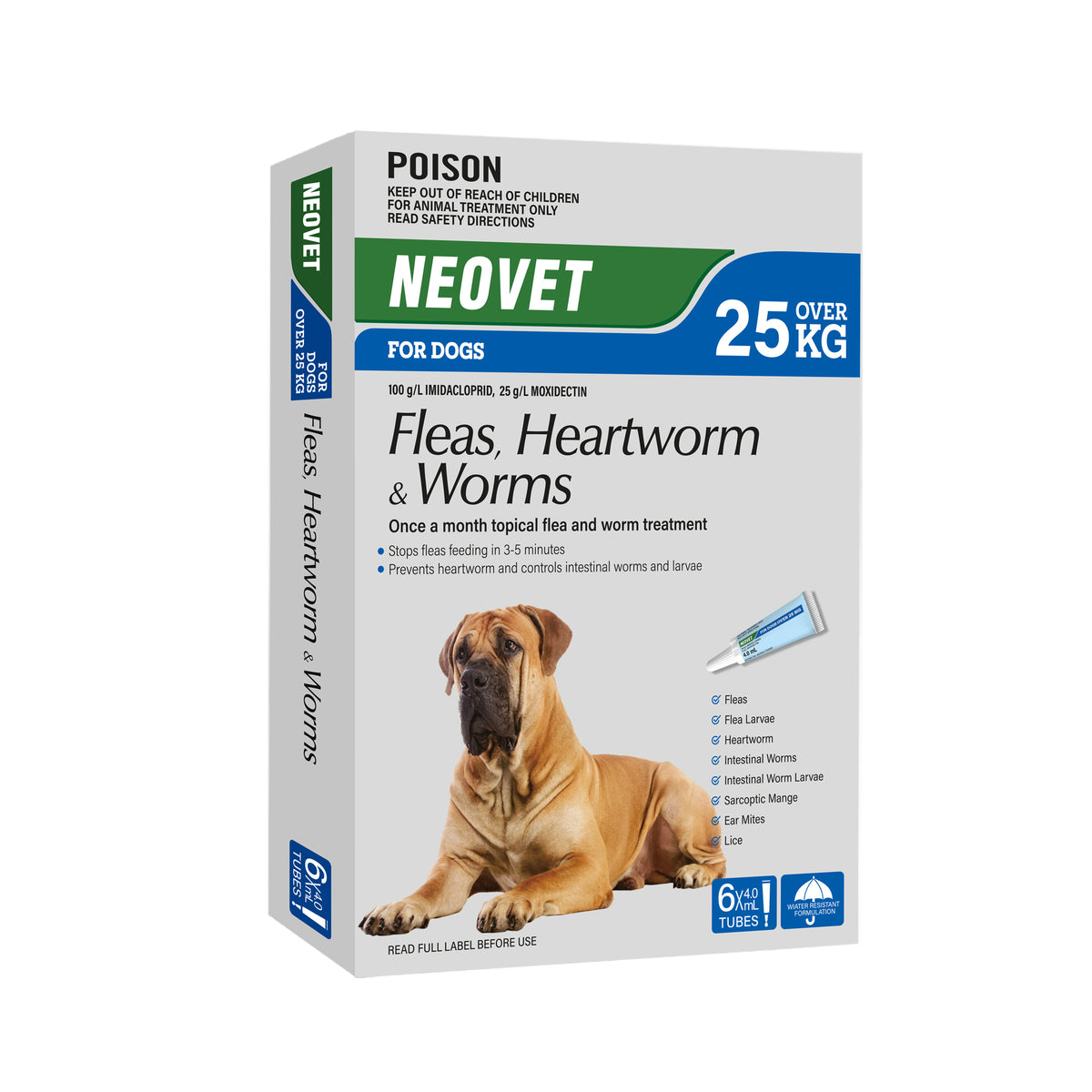 Neovet For Dogs (Fleas, Heartworm &amp; Worms) over 25kg