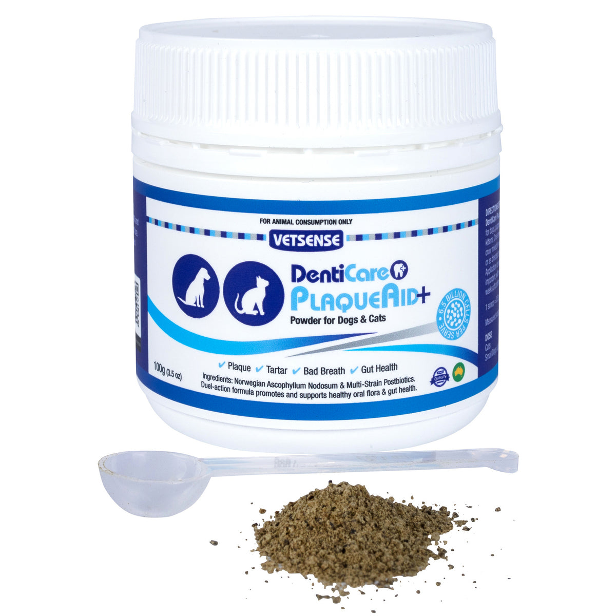 Vetsense DentiCare PlaqueAid+ Powder for Dogs &amp; Cats