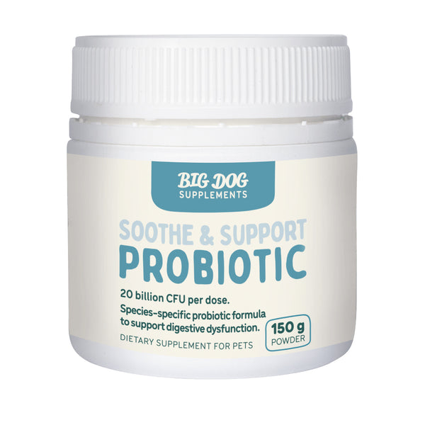 Big Dog Soothe & Support Probiotic 150g vetnpet DIRECT
