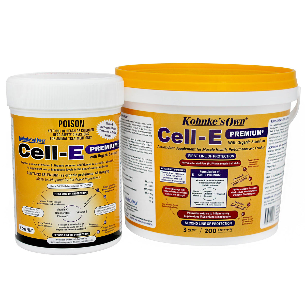 Kohnke&#39;s Own Cell-E Premium Antioxidant Supplement for Horses