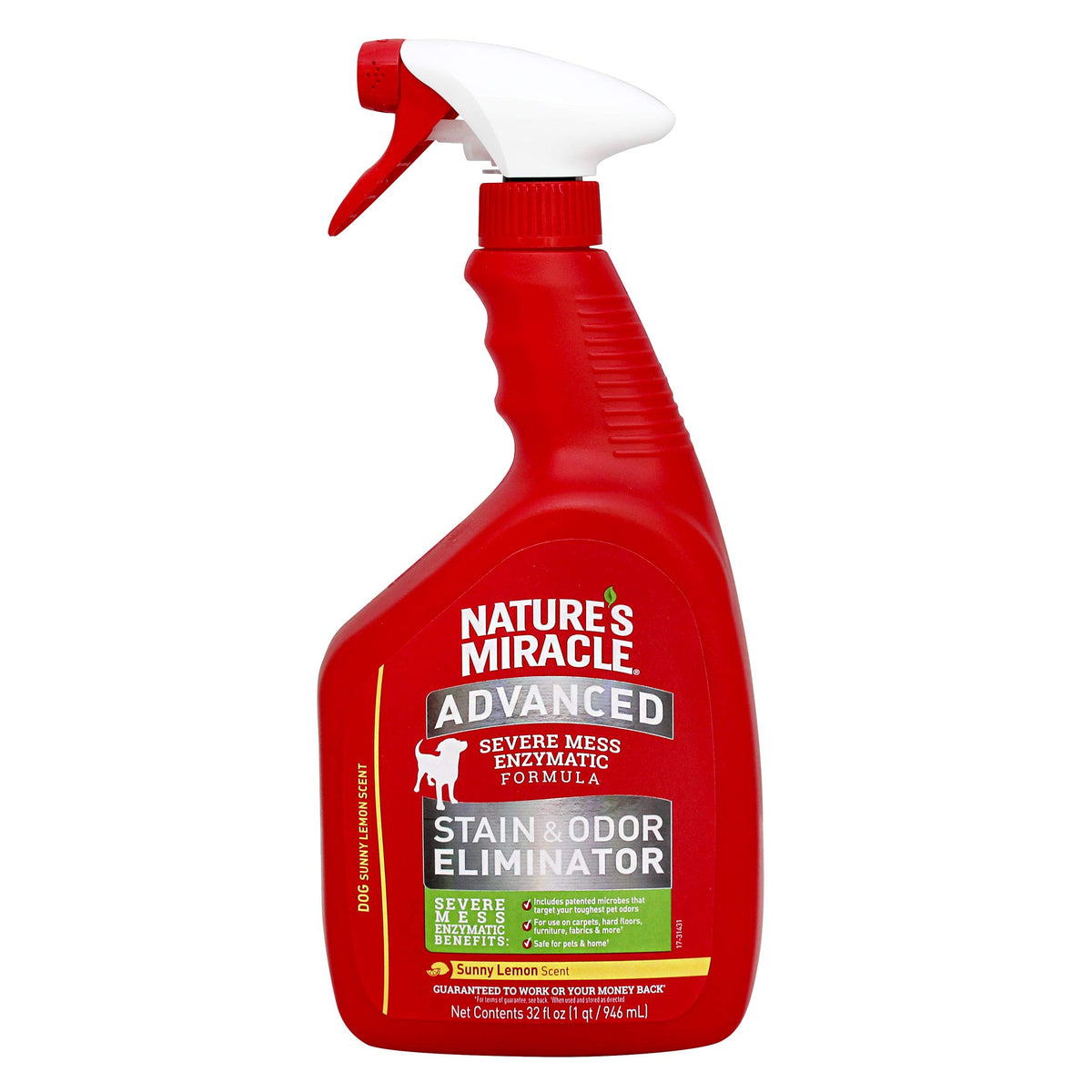 Nature&#39;s Miracle Advanced Formula Pet Stain and Odour Eliminator -  Lemon Scent 946mL