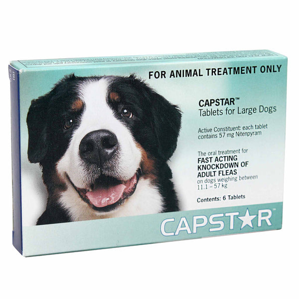 Capstar Tablets 6's Fast acting knock down of Adult Fleas vetnpet