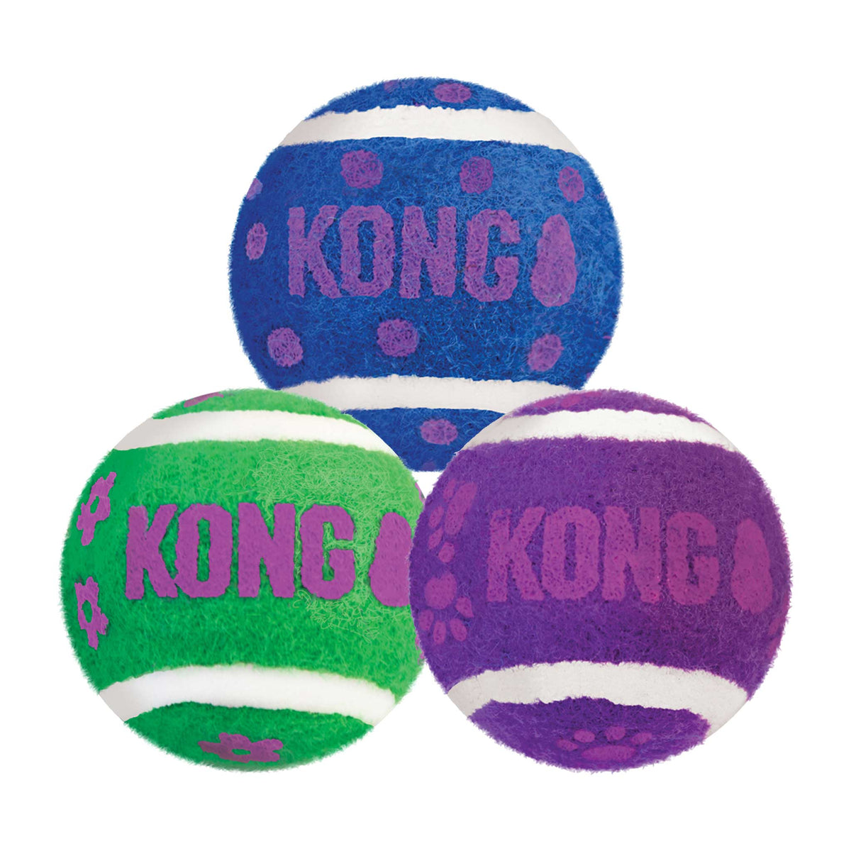 KONG Cat Tennis Balls with Bells