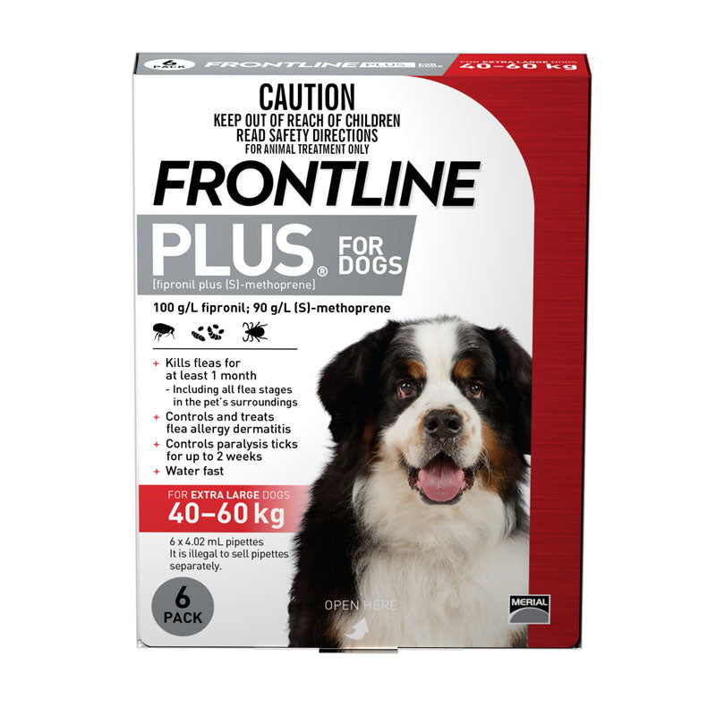 Frontline Plus for X/Large Dogs 40 to 60kg (88-132lb)