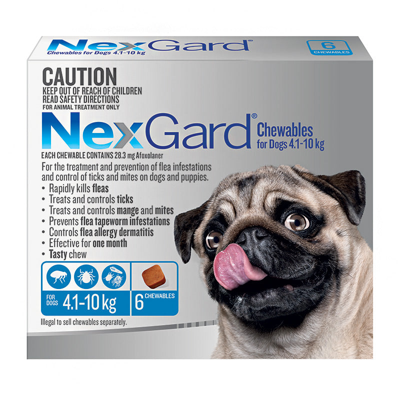 NexGard Chews for Medium Dogs 4.1-10kg