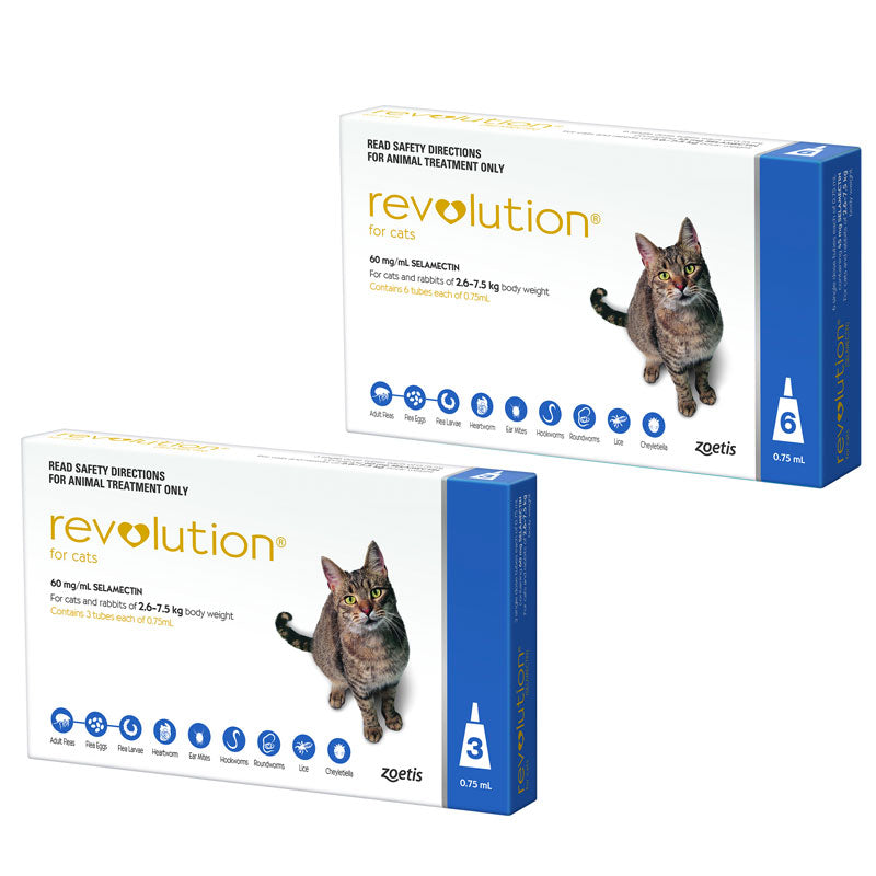 REVOLUTION for Cats Blue 2.6-7.5kg