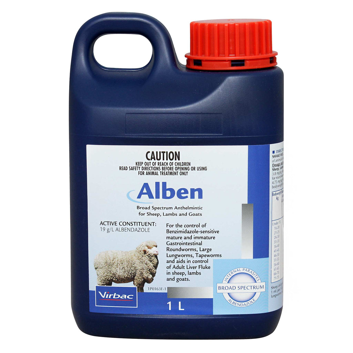 Virbac Alben Drench for Sheep, Lambs &amp; Goats 1L