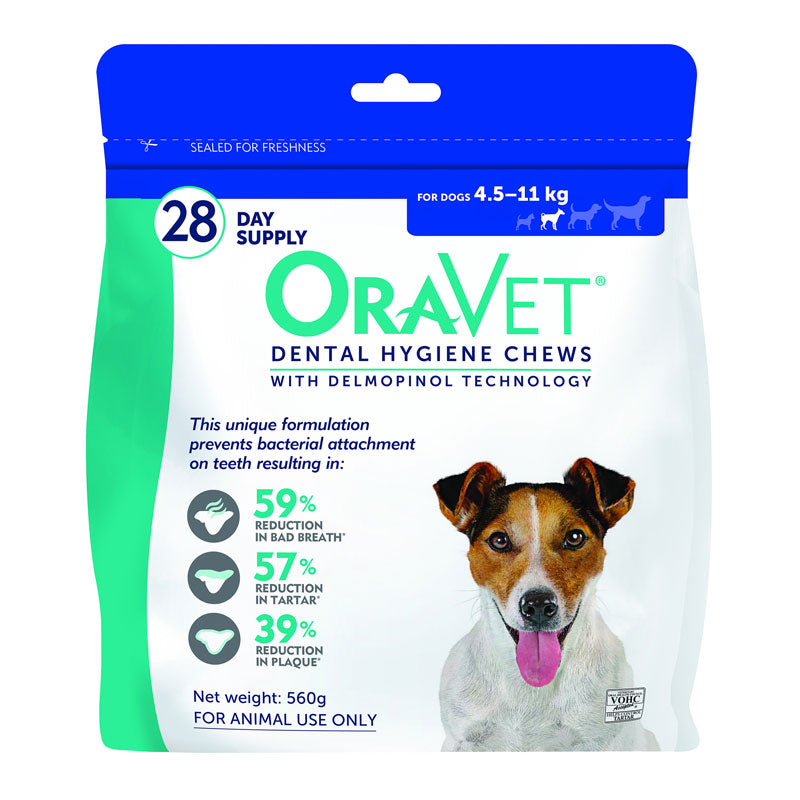 OraVet Dental Hygiene Chews for Dogs 4.5-11kg