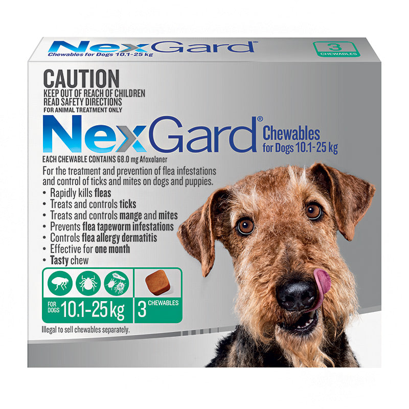 NexGard Chews for Large Dogs 10.1-25kg