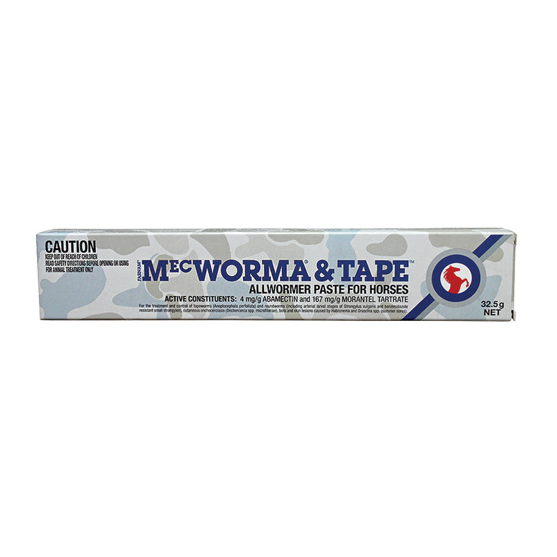 MecWorma &amp; Tape Allwormer Paste for Horses 32.5g