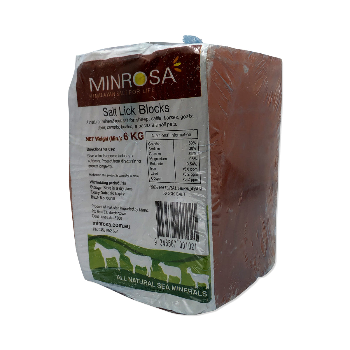 Minrosa Salt Block with Hole 6kg
