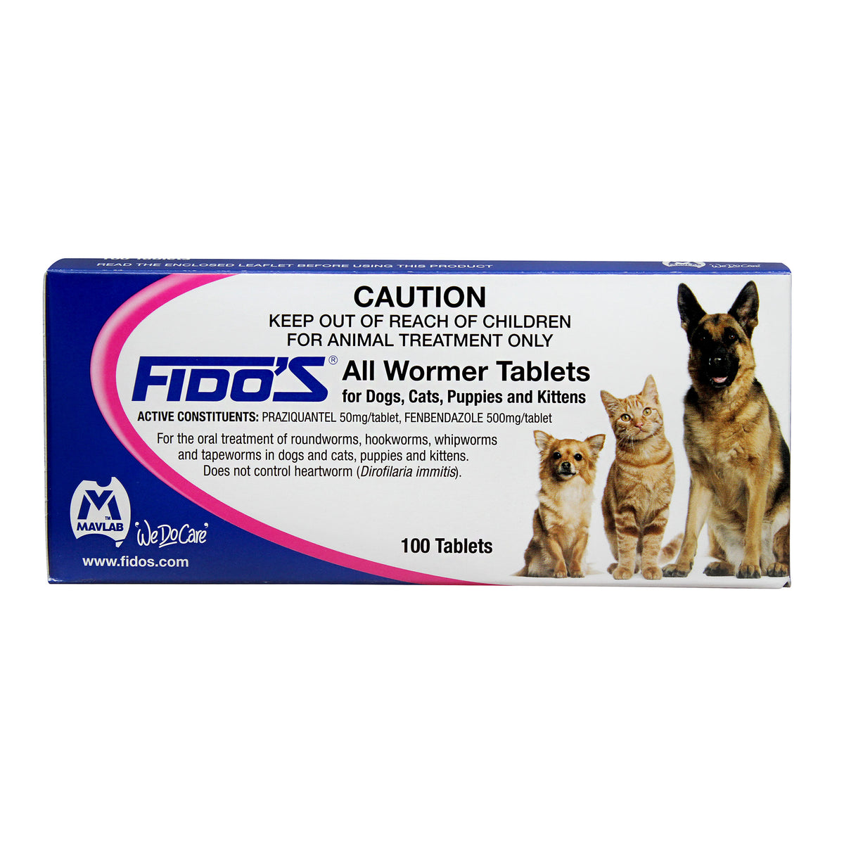 Fido&#39;s All Wormer Tablets Dogs, Cats, Puppies, Kittens