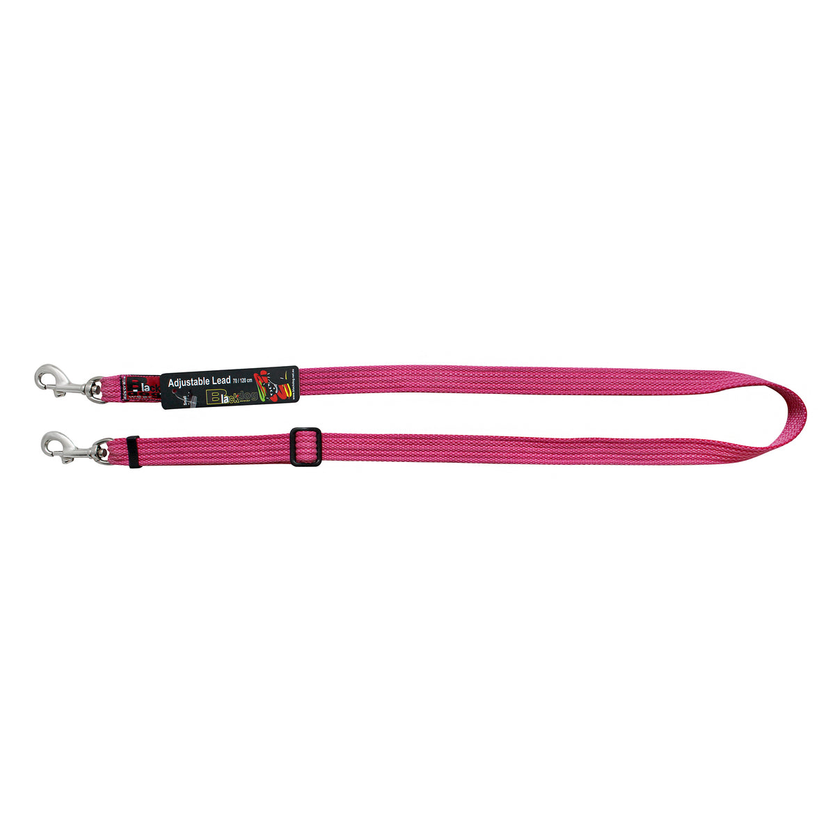 Black Dog Wear Double Ended /Double Snap Adjustable Lead - Small