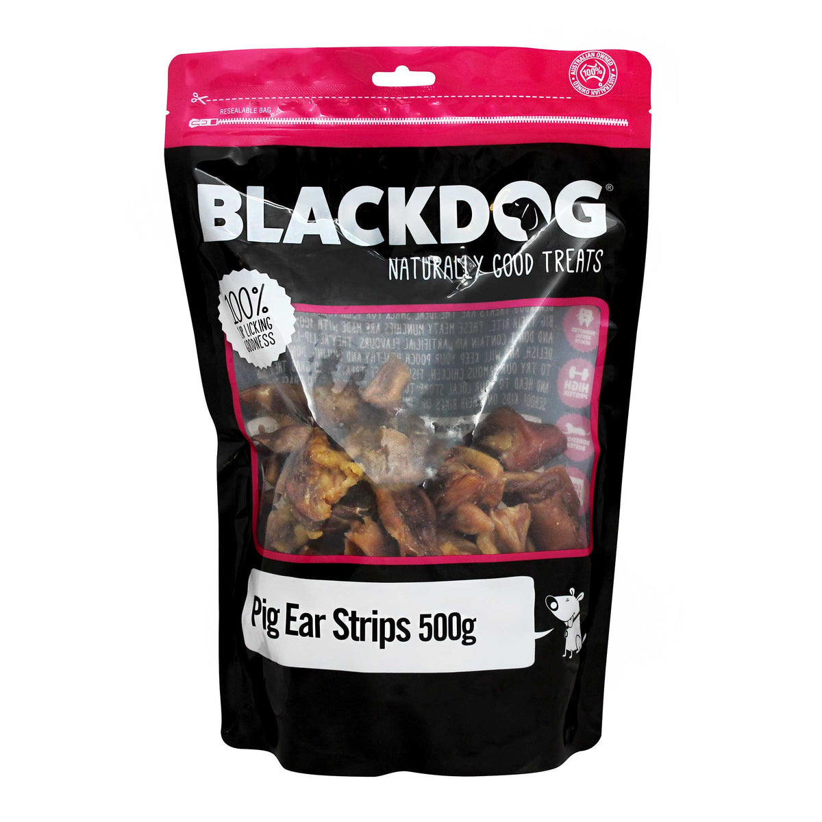 Black Dog Pig Ear Strips 500g