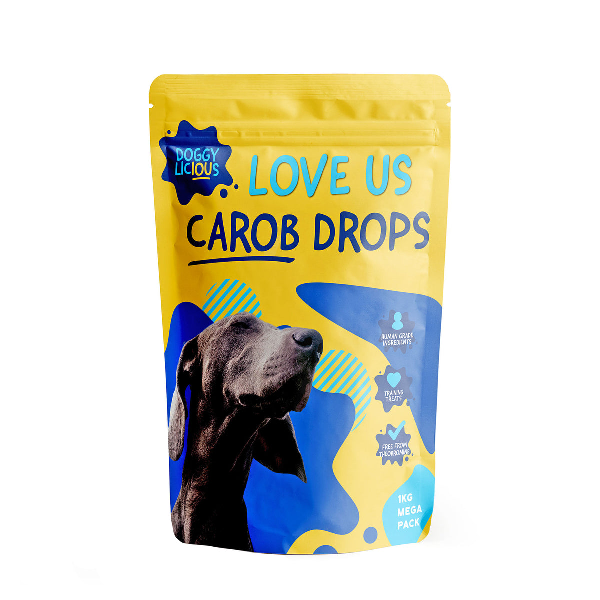 Doggylicious Carob Drops Training Treats 1kg