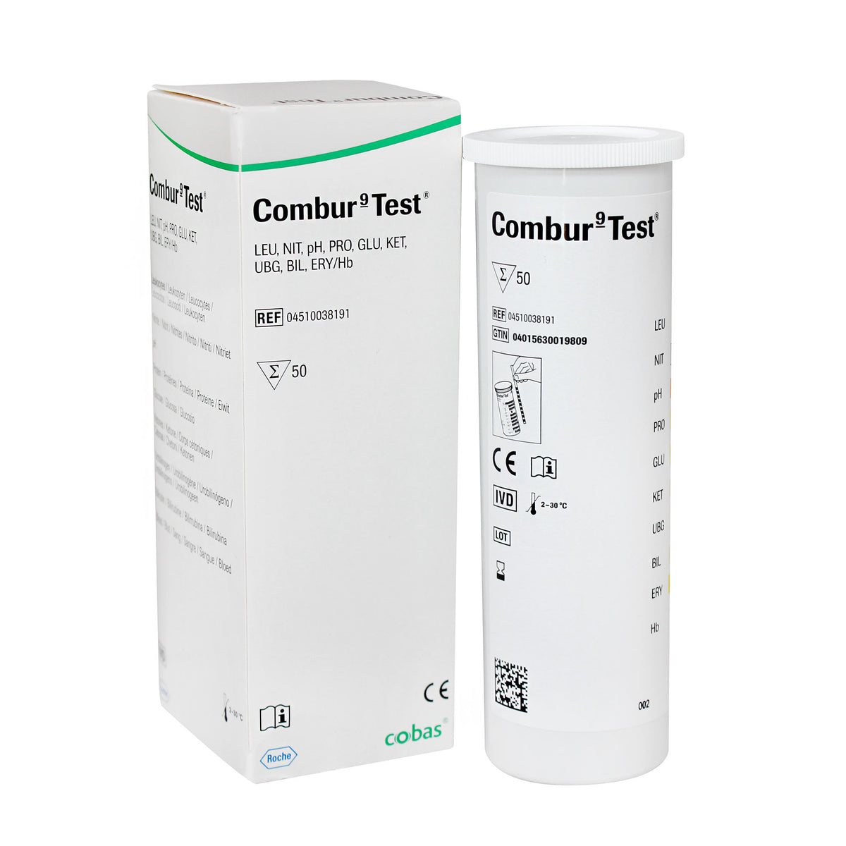Combur 9 Urine Test Strips (50 pack)