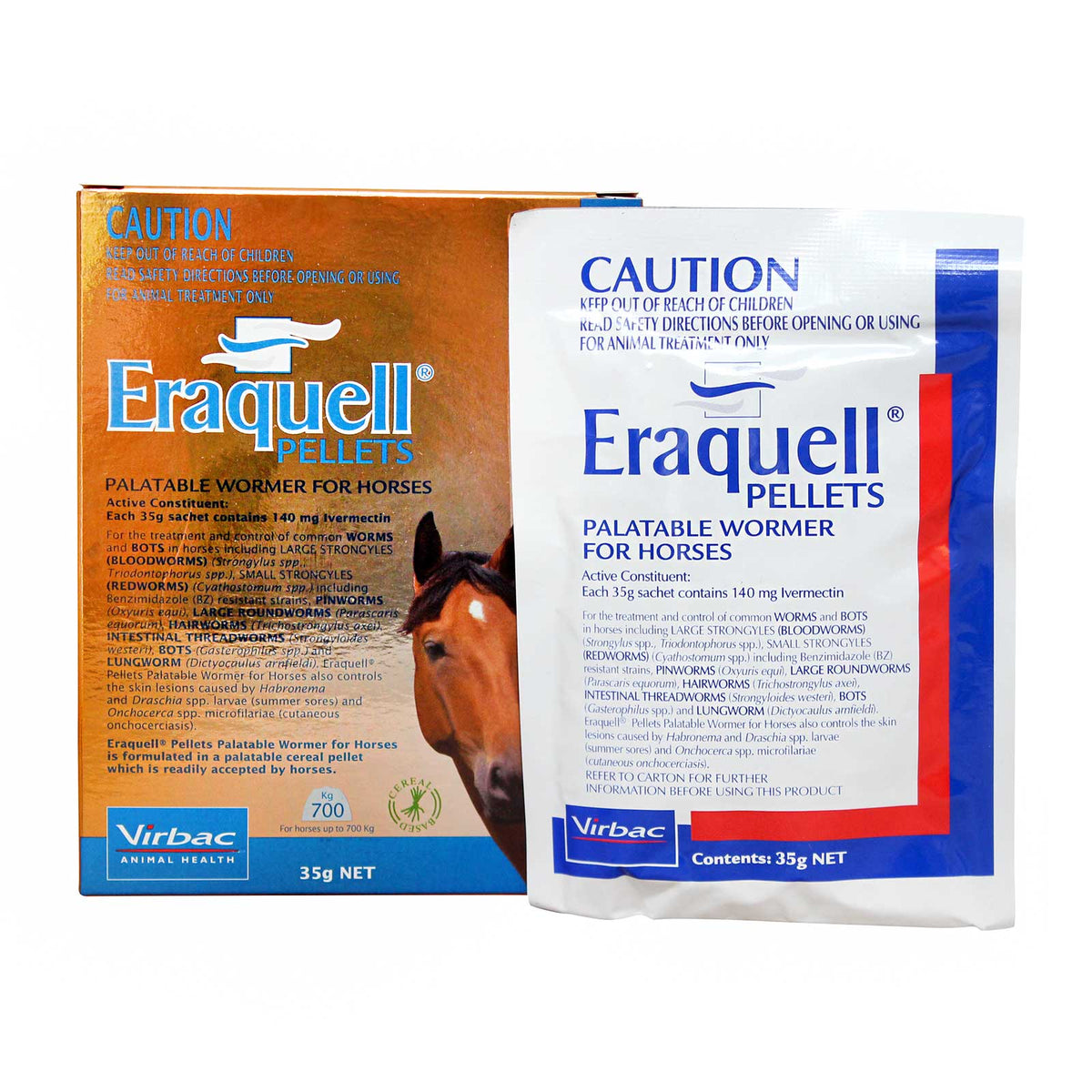 Eraquell Pellets Palatable Wormer for Horses 35g