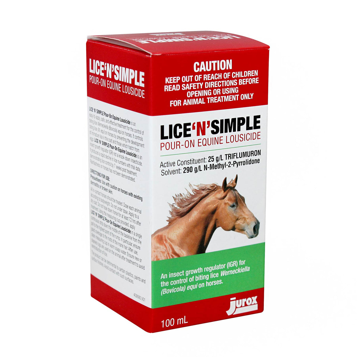 Lice&#39;N&#39;Simple Pour On Equine Lousicide
