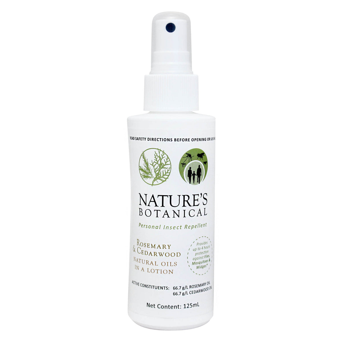 Nature&#39;s Botanical Rosemary &amp; Cedarwood Lotion Personal Insect Repellent