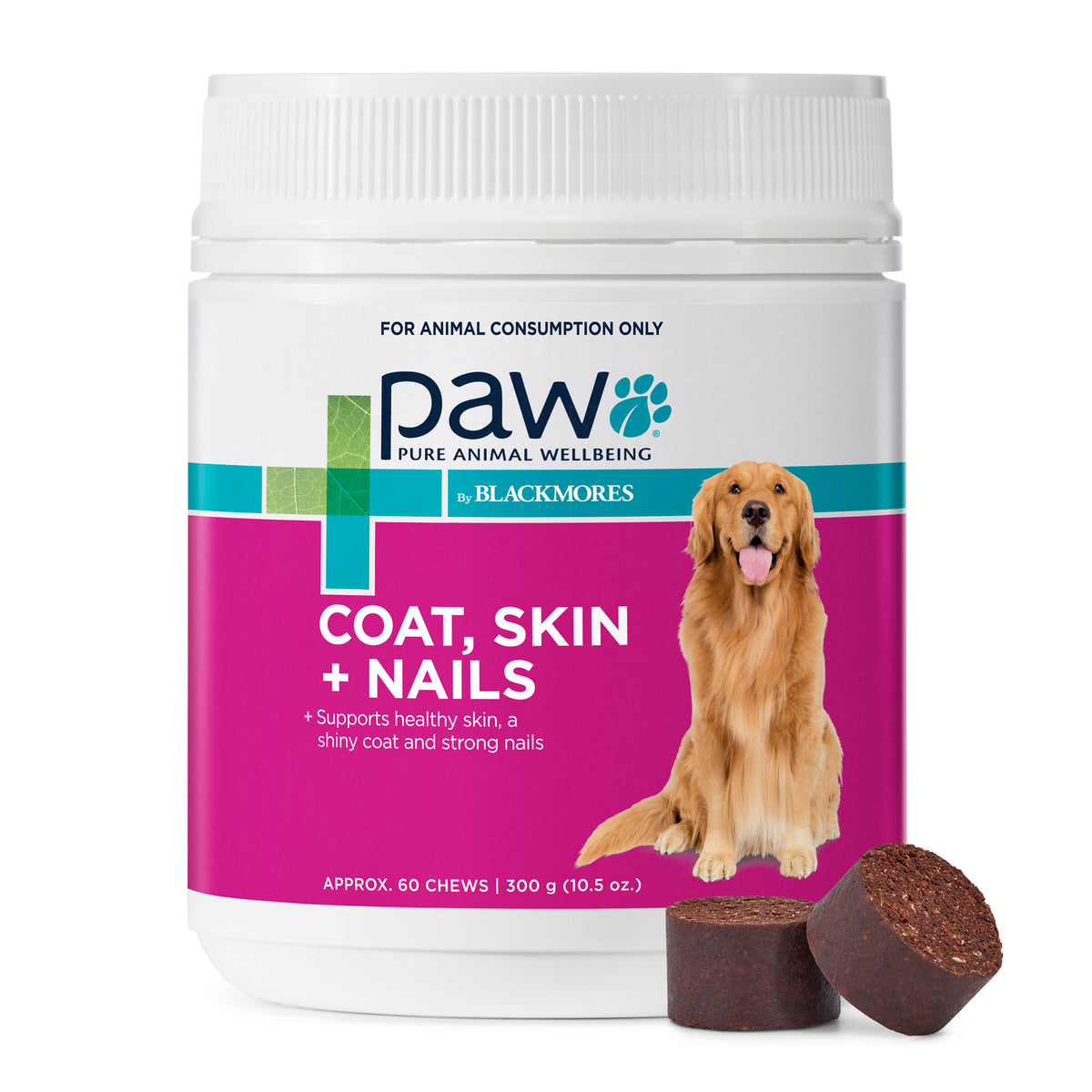 PAW by Blackmores Coat, Skin &amp; Nails Multivitamin Chews 300g