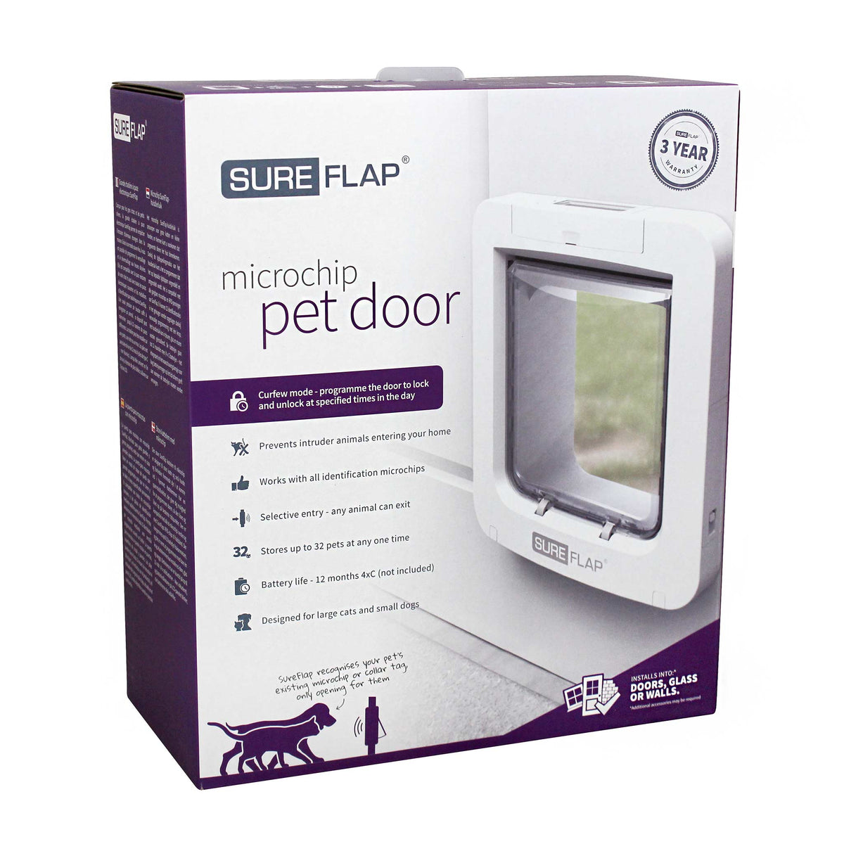 SureFlap Microchip Pet Door for Large Cats &amp; Small Dogs