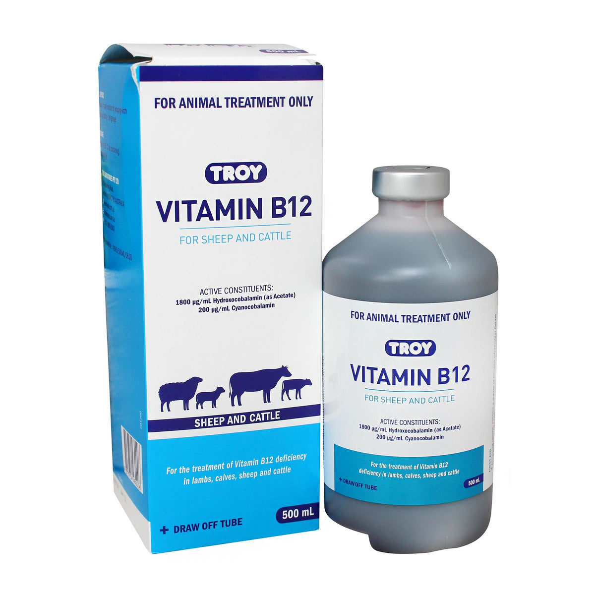 Troy Vitamin B12 for Sheep and Cattle 500mL