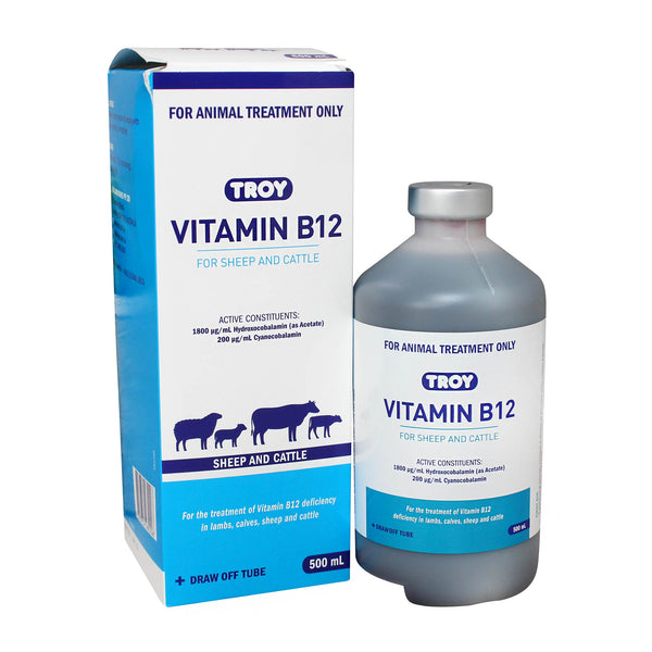 Troy Vitamin B12 for Sheep and Cattle 500mL - vet-n-pet DIRECT Troy Vitamin B12 for Sheep and Cattle 500mL - vet-n-pet DIRECT
