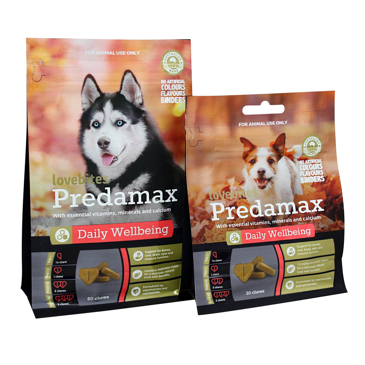 Lovebites Predamax Daily Wellbeing Chews for Dogs
