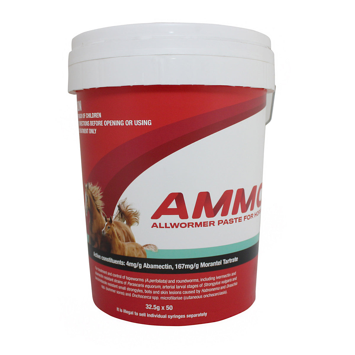 AMMO Allwormer Paste (Red) Stud Bucket 50 x 32.5g