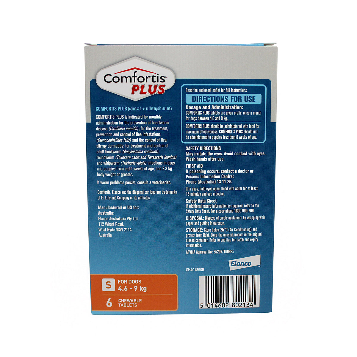 Comfortis PLUS for Small Dogs 4.6 to 9kg