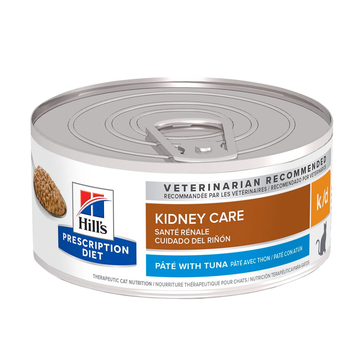 Hill&#39;s Prescription Diet Feline k/d Kidney Care Paté w/Tuna 156g x24