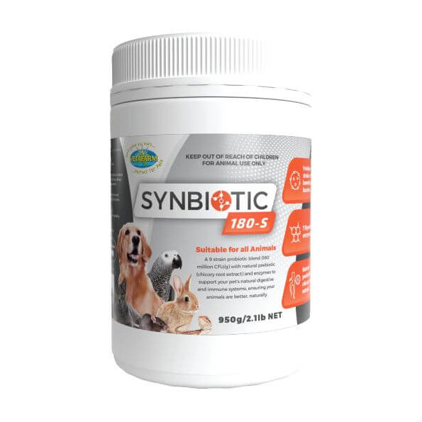Vetafarm Synbiotic 180-S Probiotic for All Animals