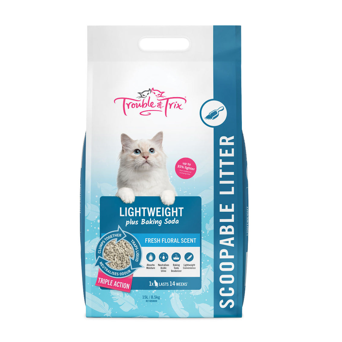 Trouble &amp; Trix Lightweight Fresh Floral Cat Litter