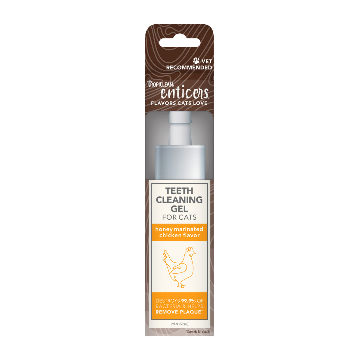 TropiClean Enticers Teeth Cleaning Gel for Cats 59mL