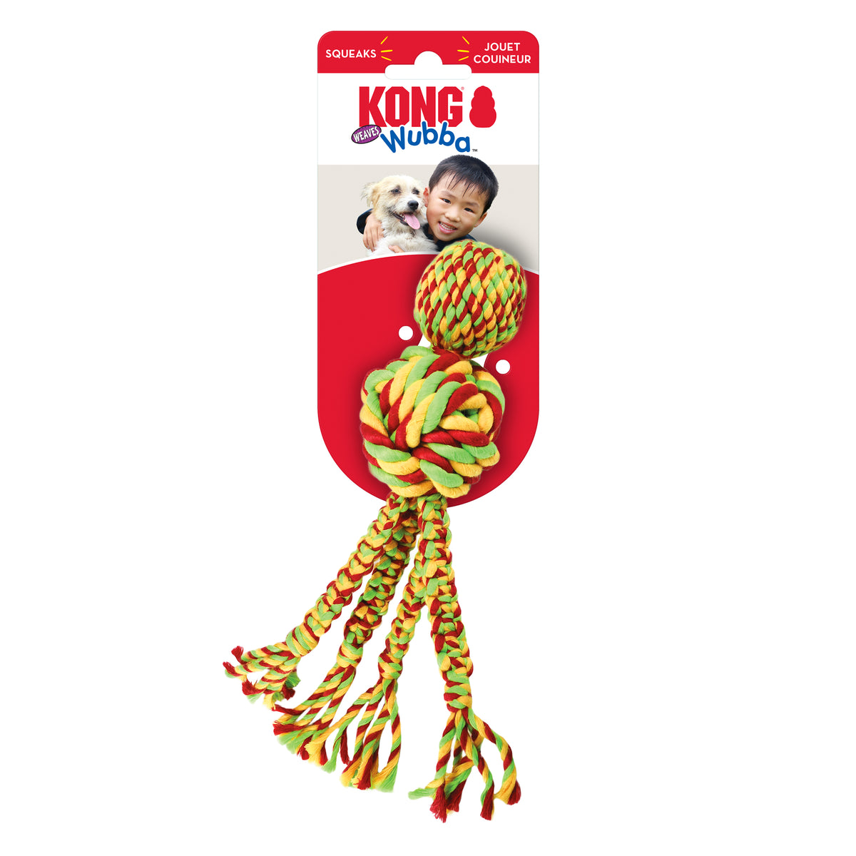 KONG Wubba Weaves with Rope
