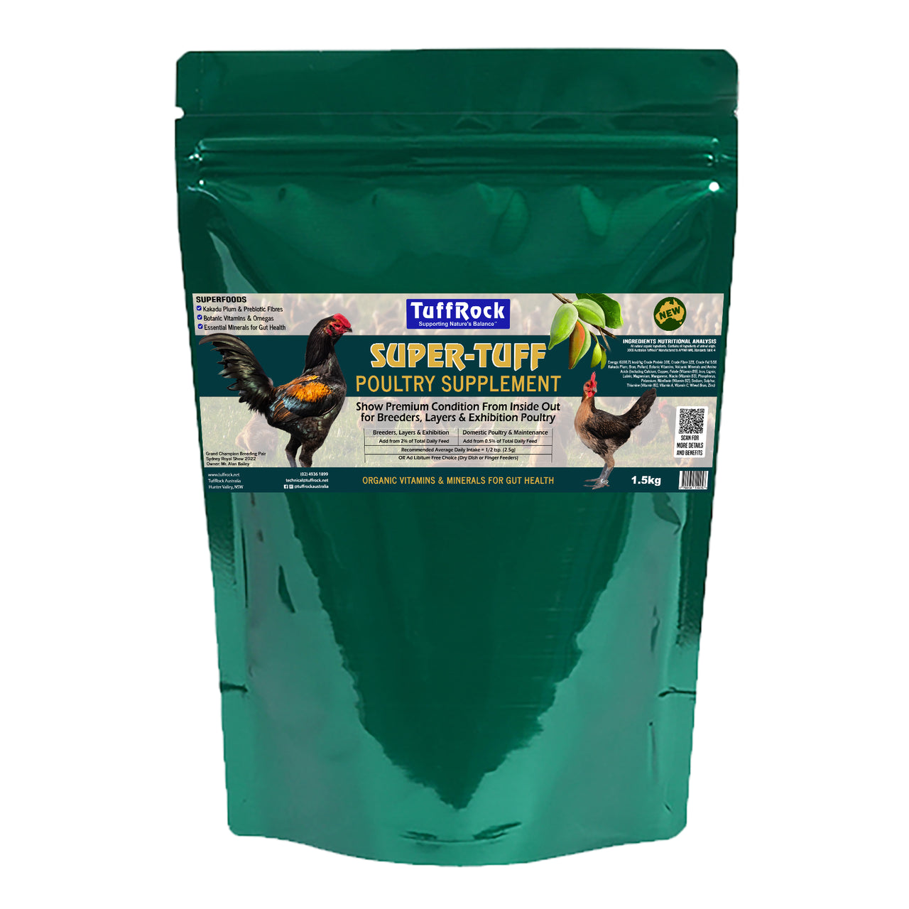 TuffRock Super-Tuff Poultry Organic Vitamin & Mineral Supplement