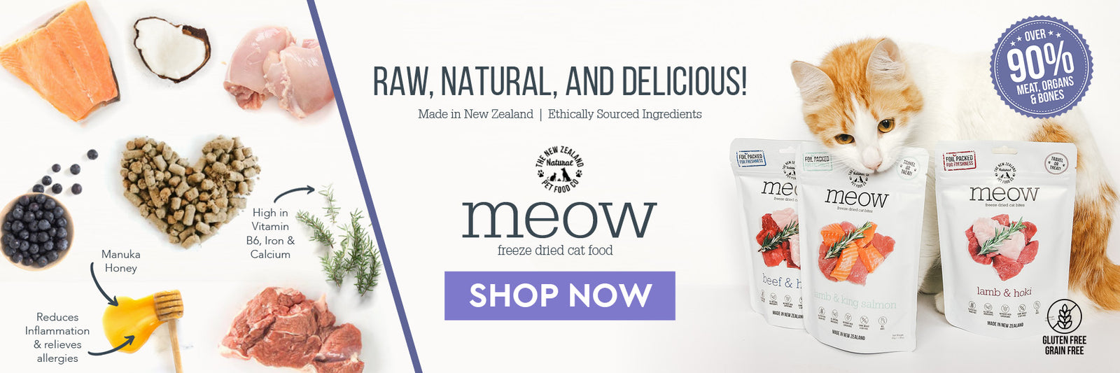 Meow Freeze Dried Cat Food & Treats