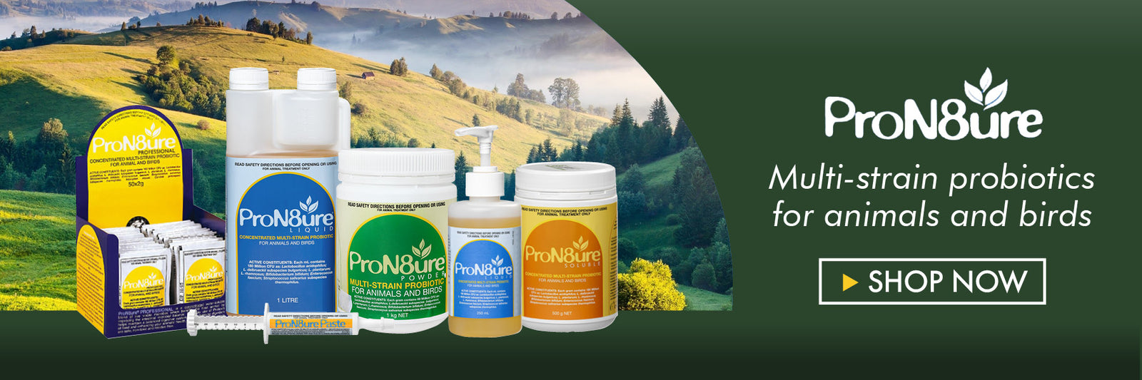 ProN8ure (formerly Protexin) Probiotic Supplements for Animals & Birds