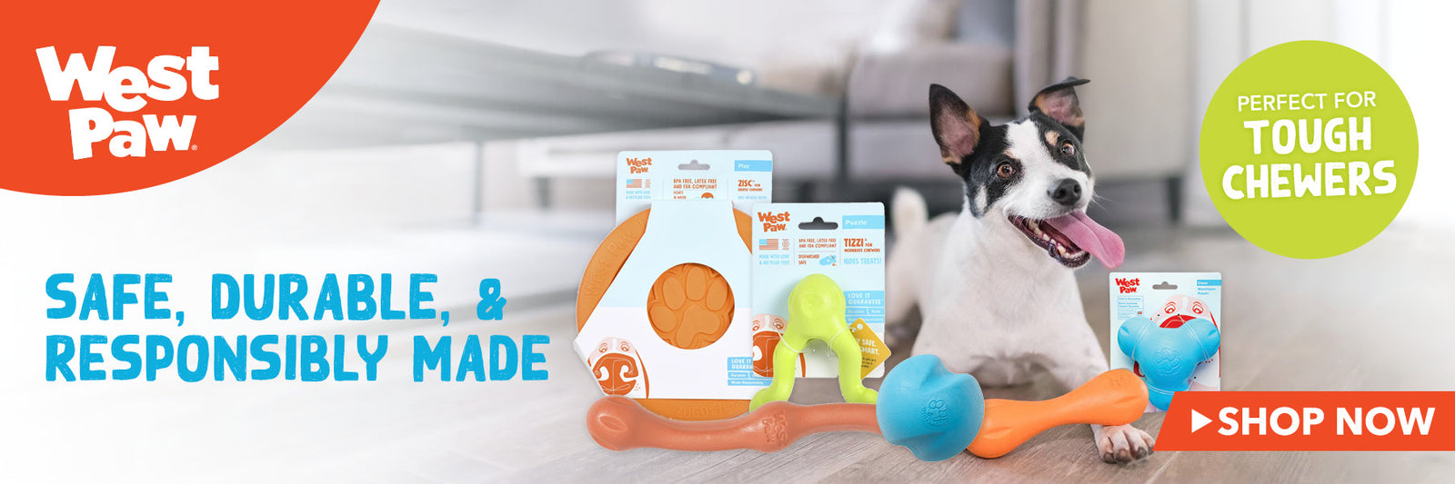 West Paw Responsibly Made Dog Toys