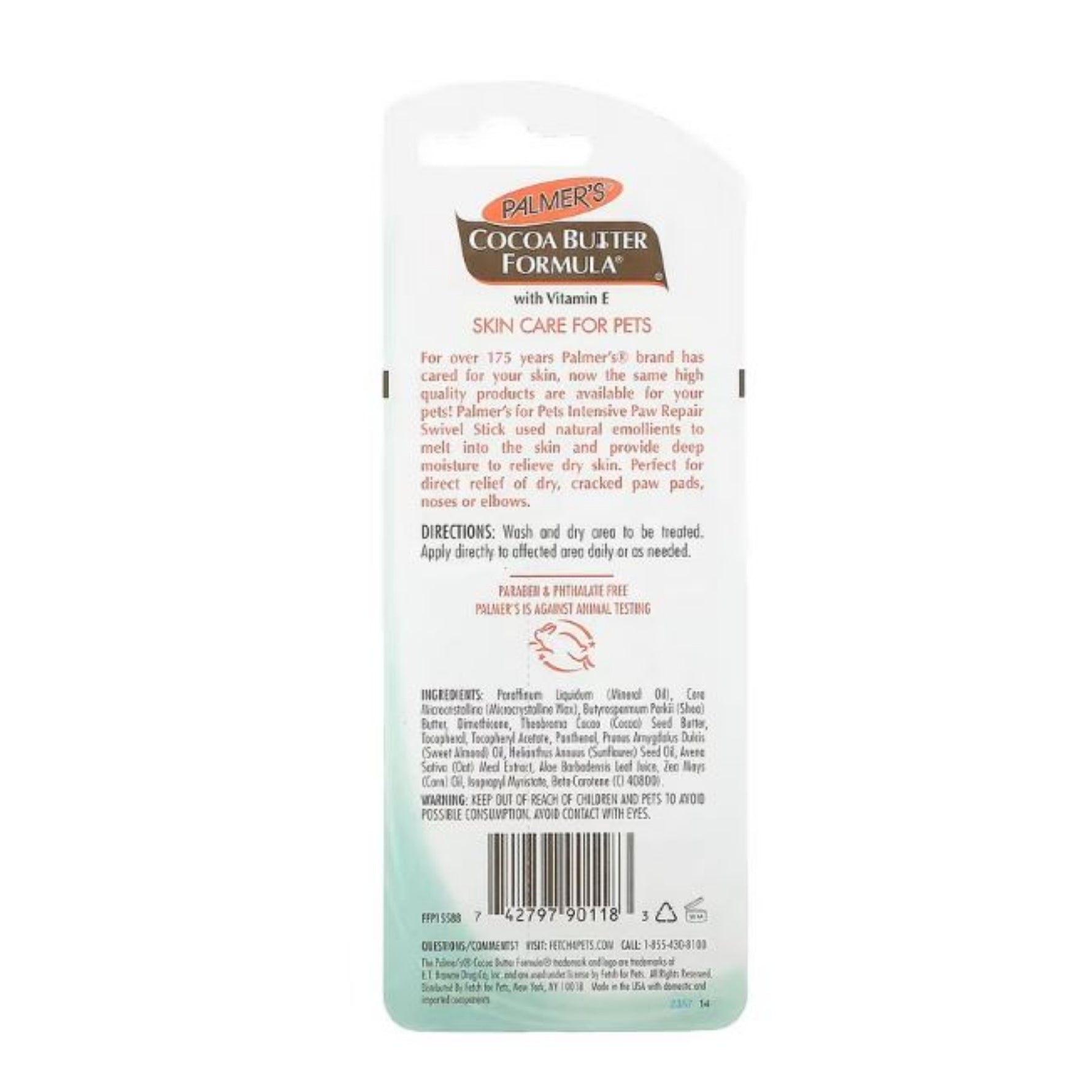 Palmer's for Pets Paw Pad & Nose Balm On-the-Go with Cocoa Butter 14g