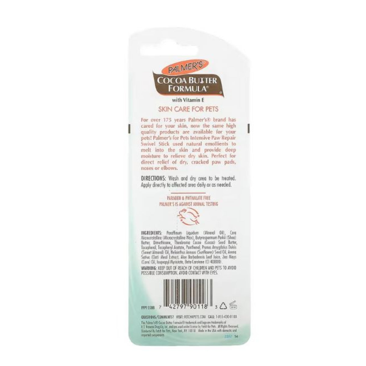 Palmer's for Pets Paw Pad & Nose Balm On-the-Go with Cocoa Butter 14g