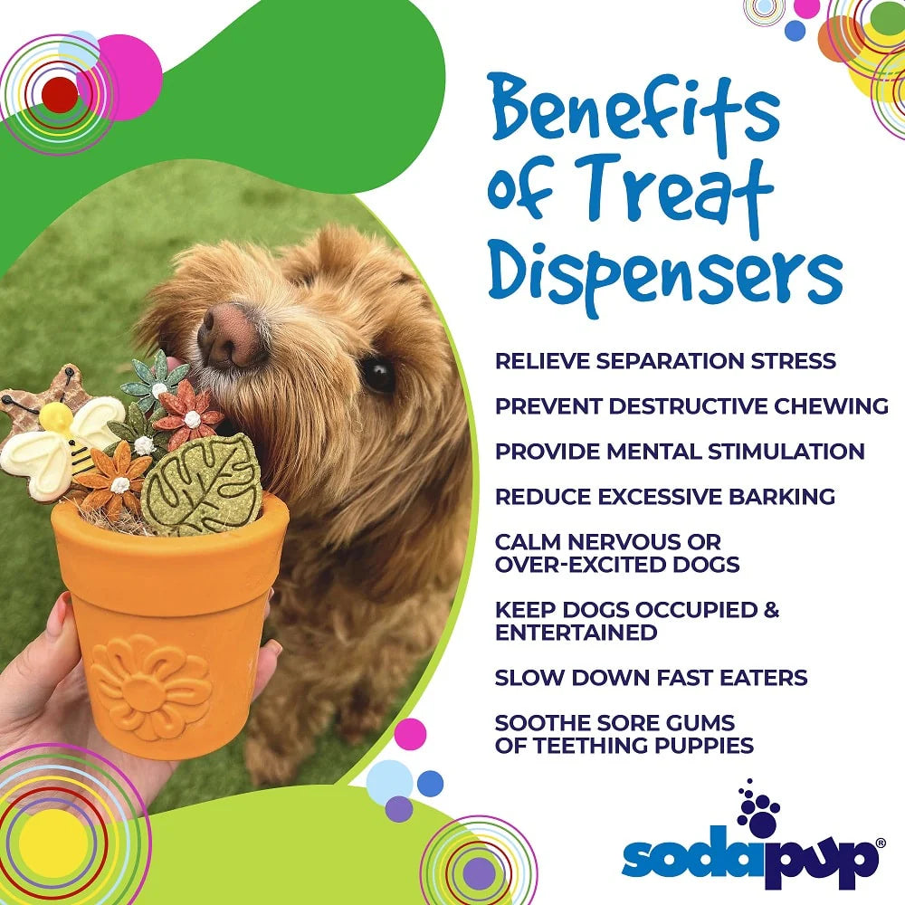 SodaPup Flower Pot Treat Dispenser
