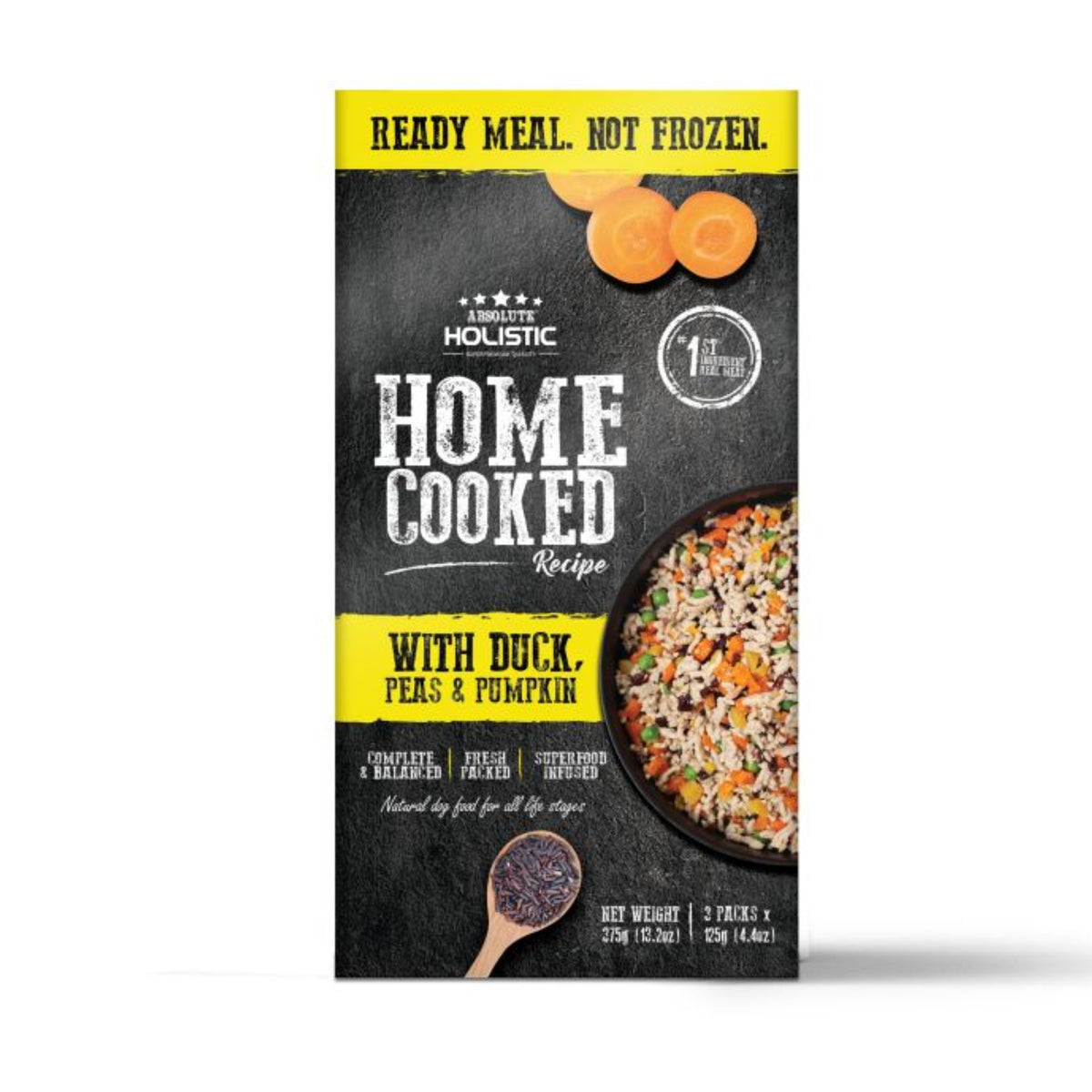 Absolute Holistic Home Cooked Recipe Duck, Pea & Pumpkin