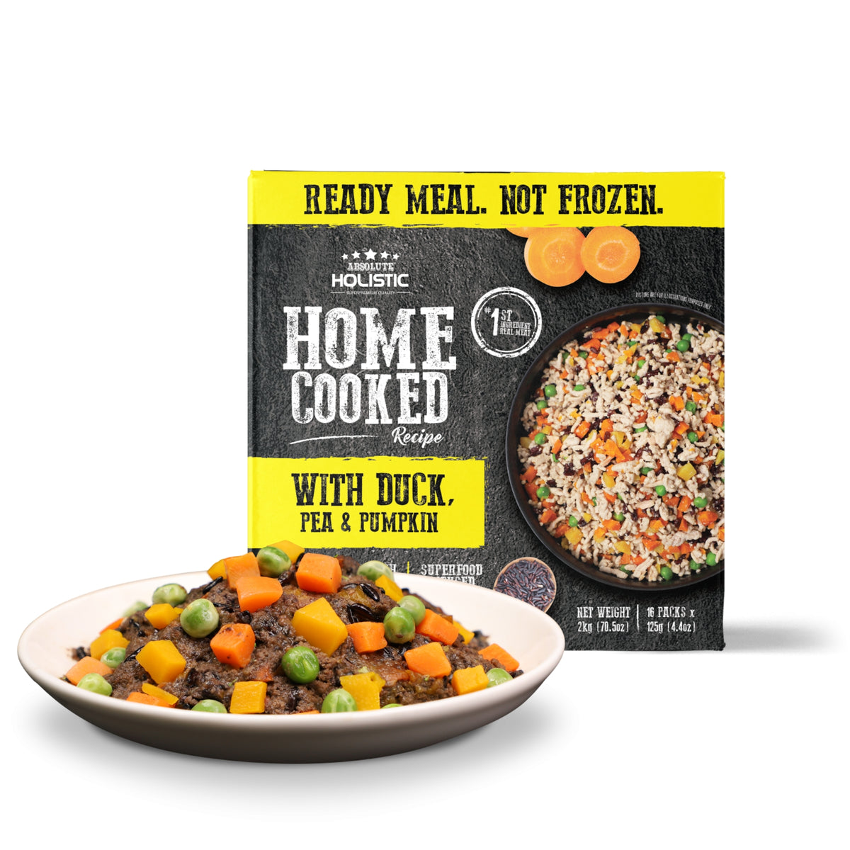 Absolute Holistic Home Cooked Recipe Duck, Pea & Pumpkin