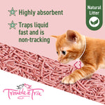 Trouble & Trix Tofu Cherry Blossom Scent Clumping Cat Litter Pellets 10L